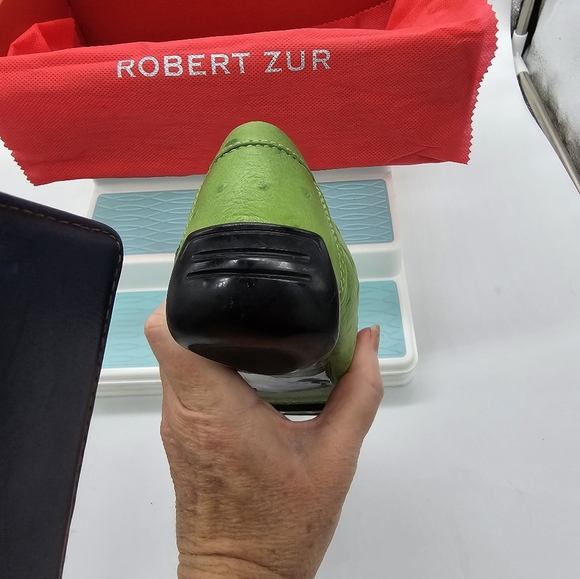 Robert Zur Petra True Glove Loafer Driving Moccasin 8.5 aaaa 4a  Kiwi - Picture 8 of 11